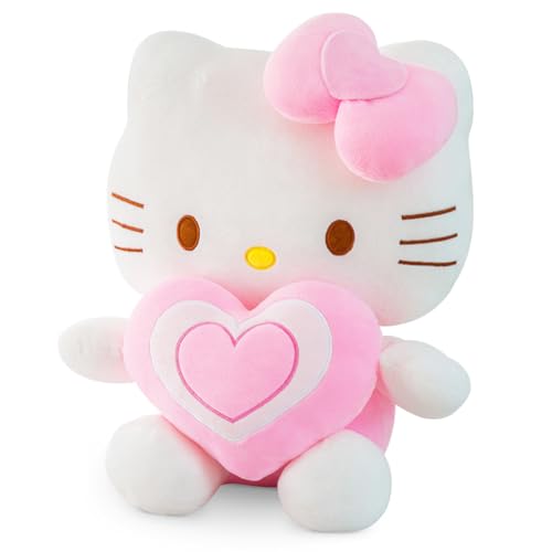 Anime Plüsch Toy K-itty Plüschtier Spielzeug,Kitty Cat Plüschpuppe Kinderpuppe Kuscheltier für Jungen und Mädchen Geburtstag Geschenk, zum Spielen, Sammeln & Kuschel von Ksopsdey