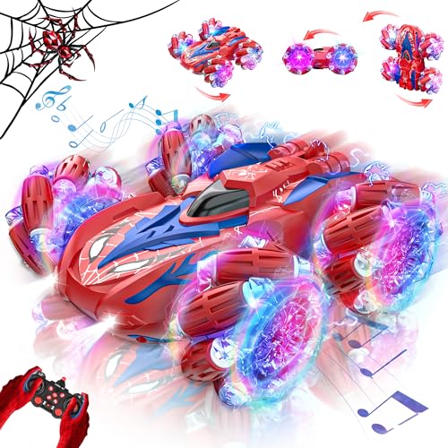 Kssvzz Ferngesteuertes Auto, 2.4Ghz Spider RC Auto Spielzeug mit 360° Flip & LED Blinken, 4WD Musik Monstertruck Spielzeug Weihnachten Geburtstags Geschenk Jungen und Mädchen ab 3 4 5 6 7 8 9 Jahre Kssvzz Ferngesteuertes Auto, 2.4Ghz Spider RC Auto Spielzeug mit 360° Flip & LED Blinken, 4WD Musik Monstertruck Spielzeug Weihnachten Geburtstags Geschenk Jungen und Mädchen ab 3 4 5 6 7 8 9 Jahre von Kssvzz