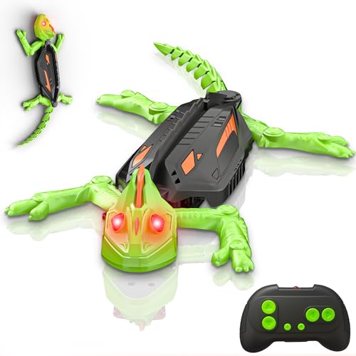 Kssvzz Wiederaufladbar Ferngesteuert Gecko, 360 ° Rotation Klettern Auto, Fernbedienung Eidechse Roboter mit leuchtenden LED-Augen, Geschenk Jungen Mädchen 3 4 5 6 7 8+ Jahre Kinder Spielzeug Kssvzz Wiederaufladbar Ferngesteuert Gecko, 360 ° Rotation Klettern Auto, Fernbedienung Eidechse Roboter mit leuchtenden LED-Augen, Geschenk Jungen Mädchen 3 4 5 6 7 8+ Jahre Kinder Spielzeug von Kssvzz