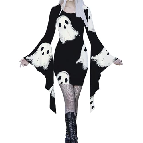 Kswlwccpp 2025 Fledermaus Kostüm Damen - Halloween Kostüm Gruselig Vampir Blutige Hexenkostüm Gothic Erwachsene Halloweenkostüme Cosplay Halloween Kleid Für Frauen S-XXL Kswlwccpp 2025 Fledermaus Kostüm Damen - Halloween Kostüm Gruselig Vampir Blutige Hexenkostüm Gothic Erwachsene Halloweenkostüme Cosplay Halloween Kleid Für Frauen S-XXL von Kswlwccpp