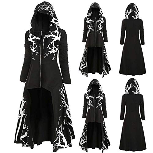 Kswlwccpp Halloween Kostüm Damen - Gothic Kleidung Gruselig Große Größen Steampunk Kleid Lang Retro Halloween-Kostüm Cosplay Langarm Kapuzenkleid Fasching Outfit Fur Damen Kswlwccpp Halloween Kostüm Damen - Gothic Kleidung Gruselig Große Größen Steampunk Kleid Lang Retro Halloween-Kostüm Cosplay Langarm Kapuzenkleid Fasching Outfit Fur Damen von Kswlwccpp