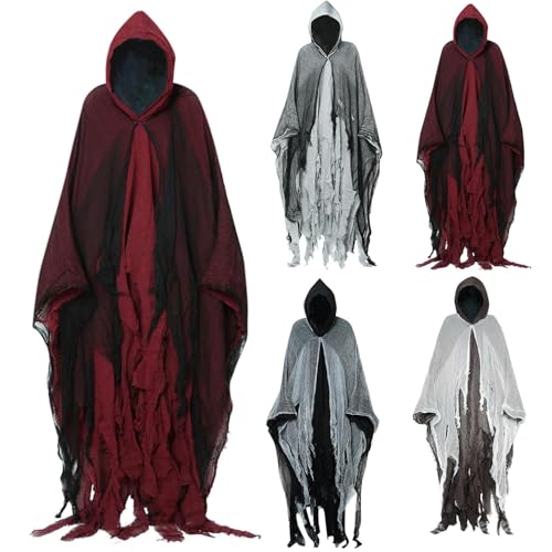 Kswlwccpp Halloween Kostüm Gruselig Große Größen Geister Umhang Sensenmann Kostüm Erwachsene Horror Geisterbraut Ghost Halloweenkostüm für Damen Herren Kswlwccpp Halloween Kostüm Gruselig Große Größen Geister Umhang Sensenmann Kostüm Erwachsene Horror Geisterbraut Ghost Halloweenkostüm für Damen Herren von Kswlwccpp