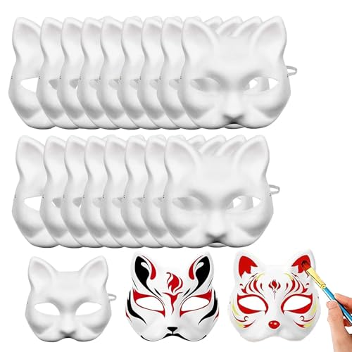 20 Stück Therian Mask, Therian Stuff, Katzenmaske, Tiermasken Zum Bemalen, Mask for Cats, Diy Unbemalt Masken, Kann für Diy-Kreativität, Partys Und Rollenspiele Verwendet Werden. 20 Stück Therian Mask, Therian Stuff, Katzenmaske, Tiermasken Zum Bemalen, Mask for Cats, Diy Unbemalt Masken, Kann für Diy-Kreativität, Partys Und Rollenspiele Verwendet Werden. von Ktnyl