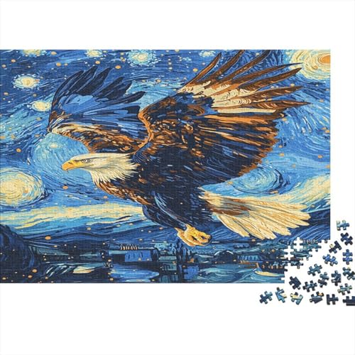 Adler Puzzle 1000 Teile Für Erwachsene Und Kinder Ab 14 Jahren Für Stressabbauer Puzzel 1000pcs (75x50cm) von KuangGeKG