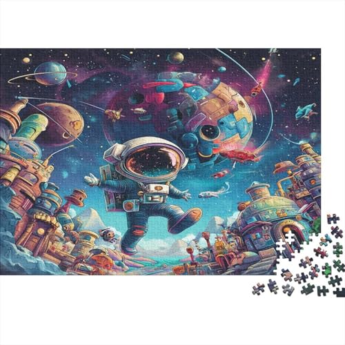 Astronaut Puzzle 1000 Teile Erwachsene Puzzles Für Erwachsene Klassische Puzzles 1000 Teile Erwachsene Puzzlespiel Schwer Pädagogisches Spielzeug Erwachsene Kinder Puzzel 1000pcs (75x50cm) von KuangGeKG