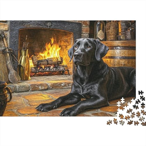 Der Labrador Retriever Puzzle 1000 Teile Erwachsener Kniffel Spaß Für Die Ganze Familie - Abwechslungsreiche 1000 Puzzleteilige Motive Puzzle Erwachsene, Puzzel 1000pcs (75x50cm) von KuangGeKG