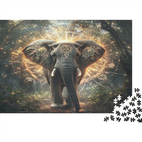 Elefant Puzzle 1000 Teile Puzzle Für Erwachsene Und Kinder Ab 14 Jahren,Puzzlespiel Erwachsenen Puzzlespiel Puzzel 1000pcs (75x50cm) von KuangGeKG