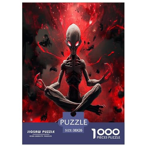 ExtRatteerrestrial Life Puzzle 1000 Teile Schwer Puzzle Spielzeug Lernspiel Impossible Herausforderungsspielzeug Für Erwachsene Und Kinder Ab 14 Jahren 38x26cm/1000pcs von KuangGeKG