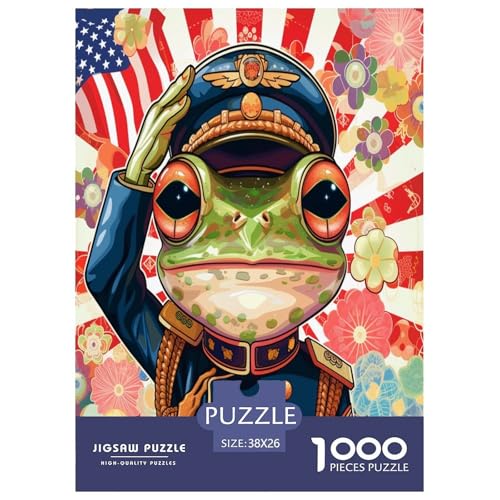 Frosch Gruß Puzzle 1000-teilige Schwer Puzzle Spielzeug Pädagogisches Spiel Impossible Herausforderungsspielzeug Für Erwachsene Und Kinder Ab 14 Jahren 38x26cm/1000pcs Frosch Gruß Puzzle 1000-teilige Schwer Puzzle Spielzeug Pädagogisches Spiel Impossible Herausforderungsspielzeug Für Erwachsene Und Kinder Ab 14 Jahren 38x26cm/1000pcs von KuangGeKG