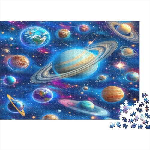 Kosmische Planeten Puzzle 1000 Teile Erwachsener Kniffel Spaß Für Die Ganze Familie - Abwechslungsreiche 1000 Puzzleteilige Motive Puzzle Erwachsene, Puzzel 1000pcs (75x50cm) von KuangGeKG