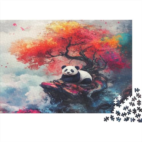 Panda Puzzle 1000 Teile Erwachsene Puzzles Für Erwachsene Klassische Puzzles 1000 Teile Erwachsene Puzzlespiel Schwer Pädagogisches Spielzeug Erwachsene Kinder Puzzel 1000pcs (75x50cm) von KuangGeKG