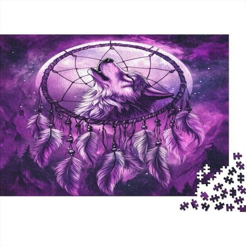 Wolf Puzzle 1000 Teile Puzzle Für Erwachsene Und Kinder Ab 14 Jahren Puzzel 1000pcs (75x50cm) von KuangGeKG