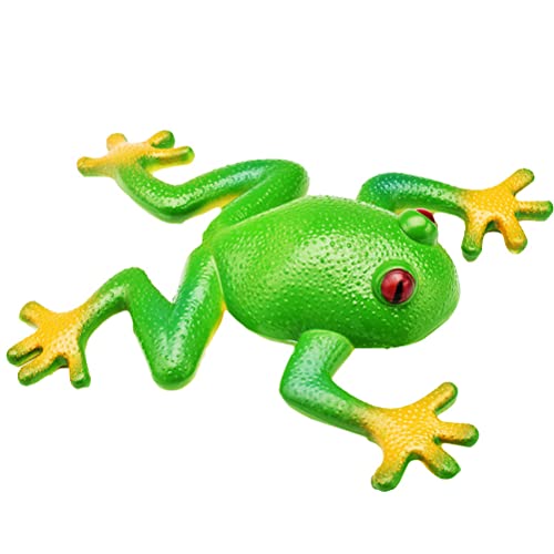 Kuashidai Gummi-Frosche Simulation Frosch Dehnbares Spielzeug, Spoof Stress Vent Squeeze Frogs Stress Relief Spielzeug für Autistische Kinder ADHS Angst von Kuashidai