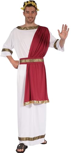 Kucos Toga-Kostüm für Herren, griechischer Gott, Cosplay, Robe, römischer Kaiser, Toga-Kostüm mit Stirnband, Gürtel, Halloween-Outfits Kucos Toga-Kostüm für Herren, griechischer Gott, Cosplay, Robe, römischer Kaiser, Toga-Kostüm mit Stirnband, Gürtel, Halloween-Outfits von Kucos