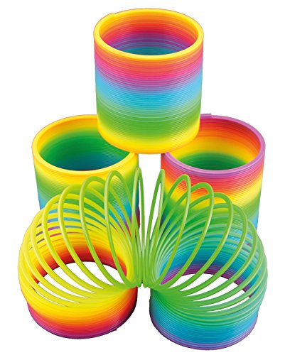 Riesige Regenbogen-Spirale für Party und Geburtstag // 10,5cm Durchmesser // Treppenläufer Kinder Geburtstag Party Spiel Mitgebsel Geschenk von Kuenen
