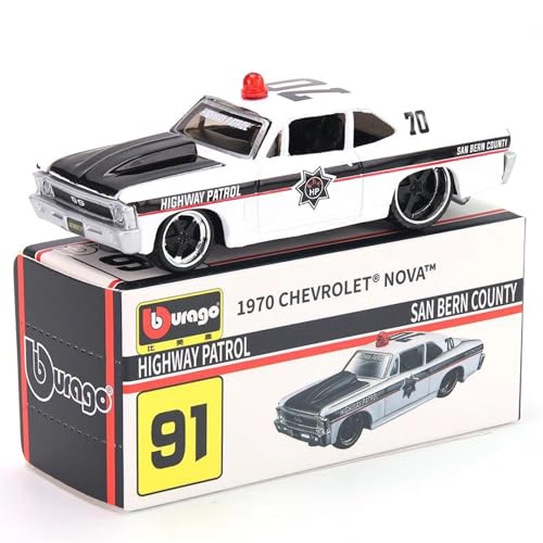 KuentZ 1967 Ford Mustang GT Lamborghini Cadillac Scale Car Model Replica Collection Kids Xmas Gift (Color : 5) von KuentZ