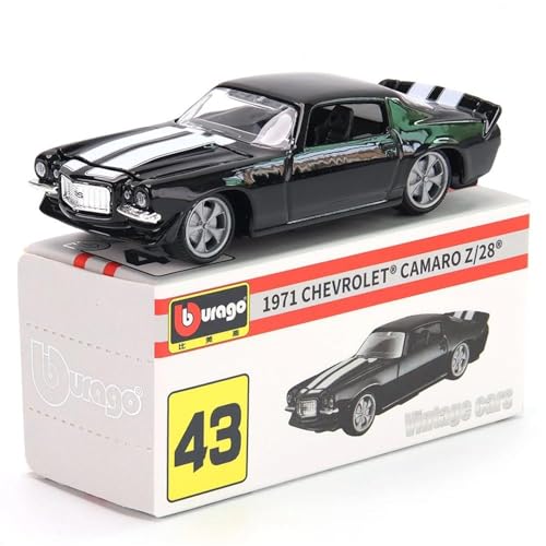 KuentZ 1967 Ford Mustang GT Lamborghini Cadillac Scale Car Model Replica Collection Kids Xmas Gift (Color : 6) von KuentZ