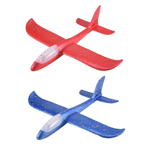 Kueohse 2er Pack Led-Licht Flugzeug Spielzeug Wurfschaum Flugzeug Blinkendes Leuchtendes Segelflugzeug Draussen Sport Geburtstag Party Favors Kueohse 2er Pack Led-Licht Flugzeug Spielzeug Wurfschaum Flugzeug Blinkendes Leuchtendes Segelflugzeug Draussen Sport Geburtstag Party Favors von Kueohse