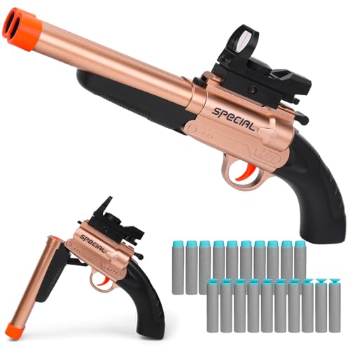 Kufanda Spielzeug Pistole, Spielzeugpistole Doppelläufige Eva Schaumstoff Blaster Gun Schrotflinte für Drinnen und Draußen,Kinder Geburtstags für Kindergeschenke und Erwachsene ab 8 Jahren (Roségold) Kufanda Spielzeug Pistole, Spielzeugpistole Doppelläufige Eva Schaumstoff Blaster Gun Schrotflinte für Drinnen und Draußen,Kinder Geburtstags für Kindergeschenke und Erwachsene ab 8 Jahren (Roségold) von Kufanda