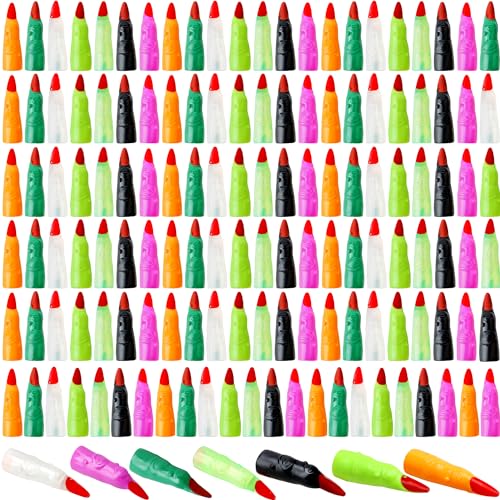 Hexenfinger aus Kunststoff, bunte Hexenfinger, Fingerzeiger für Halloween, Hexe, Cosplay, Party, Dekorationen, Maskerade, Kostüm, 7 Farben, 140 Stück Hexenfinger aus Kunststoff, bunte Hexenfinger, Fingerzeiger für Halloween, Hexe, Cosplay, Party, Dekorationen, Maskerade, Kostüm, 7 Farben, 140 Stück von Kugliwa