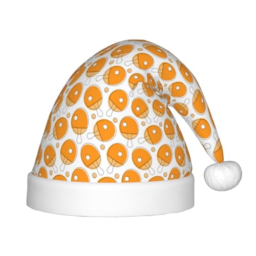 Kuilepa Tischtennisschläger, Weihnachtsmannhut, Weihnachtsmütze für Kinder, bequeme Unisex-Weihnachtsmützen für Weihnachten, Neujahr, Feiertage, Partyzubehör von Kuilepa
