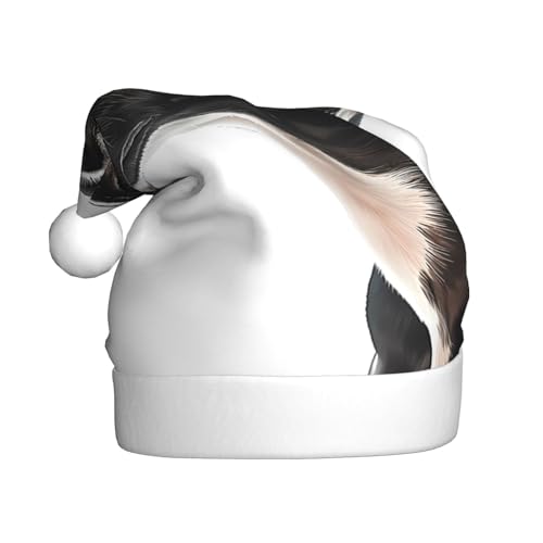 Kuilepa Weihnachtshut mit Boston Terrier-Druck, Weihnachtsmannmütze, Weihnachtsmütze für Erwachsene, verdickte Weihnachtsmannmützen für Weihnachten, Neujahr, Partyzubehör Kuilepa Weihnachtshut mit Boston Terrier-Druck, Weihnachtsmannmütze, Weihnachtsmütze für Erwachsene, verdickte Weihnachtsmannmützen für Weihnachten, Neujahr, Partyzubehör von Kuilepa