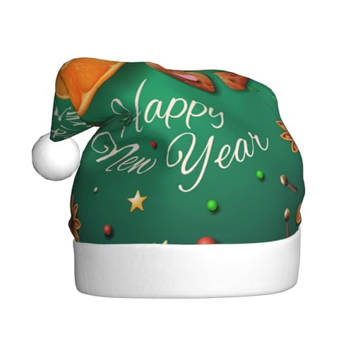 Kuilepa Weihnachtsmütze mit Frohe Weihnachten 2025, Weihnachtsmannmütze, Weihnachtsmütze für Erwachsene, verdickte Weihnachtsmannmützen für Weihnachten, Neujahr von Kuilepa