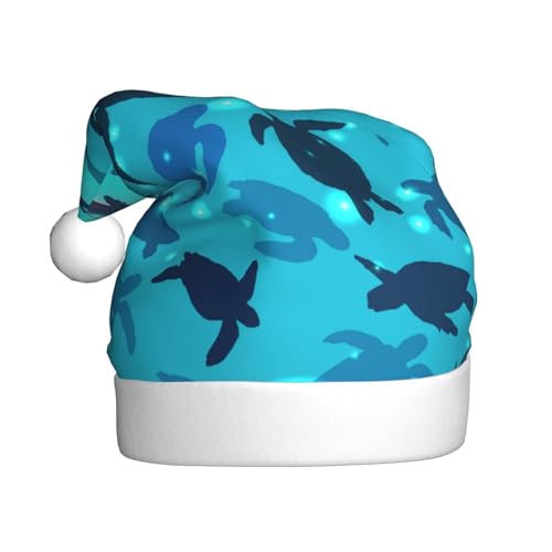 Kuilepa Weihnachtsmütze mit Weltschildkröten-Motiv, Weihnachtsmannmütze, Weihnachtsmütze für Erwachsene, verdickte Weihnachtsmannmützen für Weihnachten, Neujahr, Urlaub, Partyzubehör Kuilepa Weihnachtsmütze mit Weltschildkröten-Motiv, Weihnachtsmannmütze, Weihnachtsmütze für Erwachsene, verdickte Weihnachtsmannmützen für Weihnachten, Neujahr, Urlaub, Partyzubehör von Kuilepa