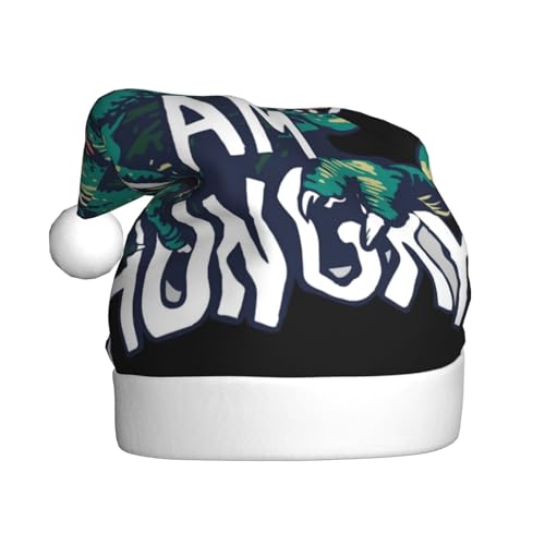 Kuilepa Weihnachtsmütze mit hungrigem Tyrannosaurus-Druck, Weihnachtsmannmütze, Weihnachtsmütze für Erwachsene, verdickte Weihnachtsmannmützen für Weihnachten, Neujahr, Urlaub, Partyzubehör Kuilepa Weihnachtsmütze mit hungrigem Tyrannosaurus-Druck, Weihnachtsmannmütze, Weihnachtsmütze für Erwachsene, verdickte Weihnachtsmannmützen für Weihnachten, Neujahr, Urlaub, Partyzubehör von Kuilepa