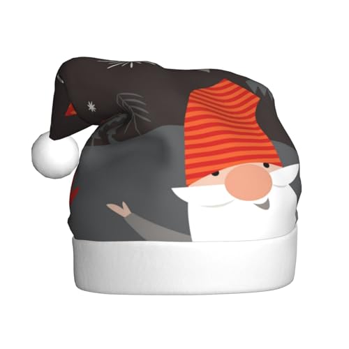 Kuilepa - Weihnachtszwerge auf roten Hüten, Weihnachtsmütze, Weihnachtsmannhut, Weihnachtsmütze für Erwachsene, verdickte Weihnachtsmannmützen für Weihnachten, Neujahr von Kuilepa