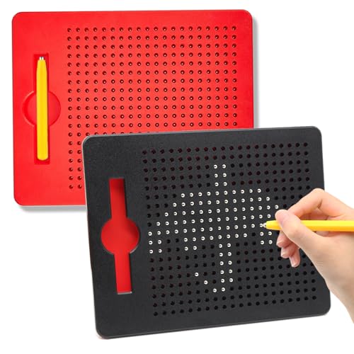 Kujinova Magnetische Zeichentafel, Magnetische Zeichenbretter 2 STK, Magnettafel mit Stift 21,5 x 17,5 cm, Magnetisches Zeichenbrett für Kinder, Verschleißfest für Kinder Ab 3 Jahre (2 pcs) von Kujinova