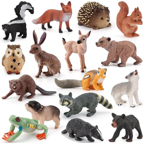 Kujinova Tiere Figuren, Waldtiere Figuren, 16 STK Bauernhoftiere, Zoo Spielzeug, Washable und Realistic, für Kinder ab 3 Jahre Geburtstagsgeschenk, Weihnachten, Neujahr Geschenk Kujinova Tiere Figuren, Waldtiere Figuren, 16 STK Bauernhoftiere, Zoo Spielzeug, Washable und Realistic, für Kinder ab 3 Jahre Geburtstagsgeschenk, Weihnachten, Neujahr Geschenk von Kujinova