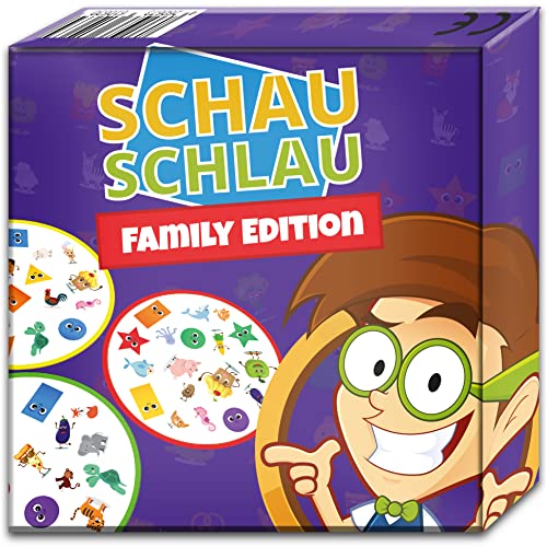 SCHAU SCHLAU - Family Edition - Extra faires Kartenspiel für Kinder ab 4 Jahren - Gesellschaftsspiel Reisespiel - Perfektes Spiel als Geschenk von Kulinu