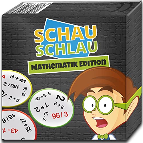 SCHAU SCHLAU - Mathematik Edition - Gesellschaftsspiel - Kniffliges Kartenspiel für Kinder ab 11 Jahren - Lernspiel oder Partyspiel von Kulinu