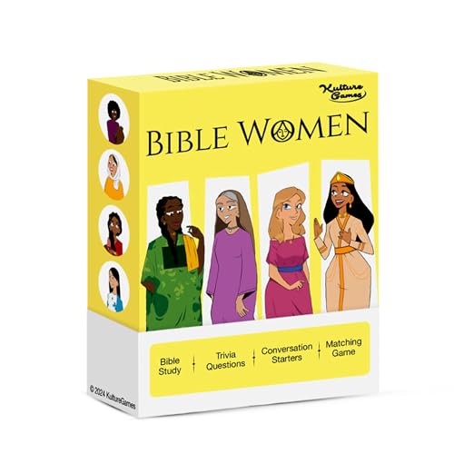 Kulture Games Bibelfrauen – christliches Kartenspiel – 50 inspirierende Geschichten aus den Frauen der Bibel – religiöse und biblische Wissenswertes – christliche Gespräche von Kulture Games