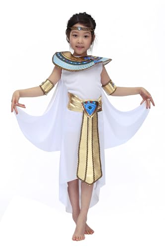 KumSoomliy Ägyptisches Mädchen Kleopatra Kinderkostüm Welttag Woche Outfit Ägyptisches Mädchen Kostüm Mädchen Prinzessin Kleopatra Faschingskostüm Weiß X-Large Alter 11-14 Jahre KumSoomliy Ägyptisches Mädchen Kleopatra Kinderkostüm Welttag Woche Outfit Ägyptisches Mädchen Kostüm Mädchen Prinzessin Kleopatra Faschingskostüm Weiß X-Large Alter 11-14 Jahre von KumSoomliy