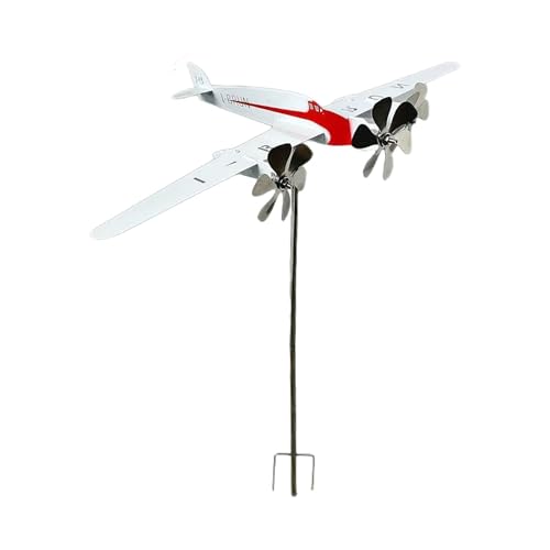 Kuntesetty Flugzeug Windrad, Drehendes Modell, Windmühle für Den Garten, Außenbereich von Kuntesetty