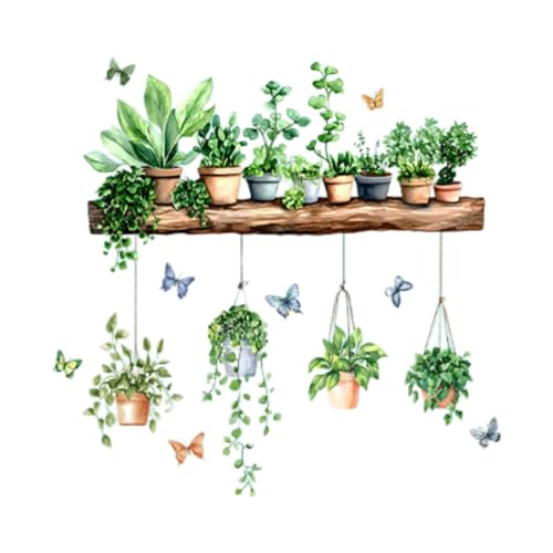 Kuntesetty Wandaufkleber, PVC Tapete, Kreative Pflanzenmotive für Den Innenbereich, Wohnzimmer, Partyschränke Kuntesetty Wandaufkleber, PVC Tapete, Kreative Pflanzenmotive für Den Innenbereich, Wohnzimmer, Partyschränke von Kuntesetty