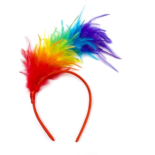 Regenbogen Haarreif Kopfschmuck Feder Haarschmuck - Papagei Kostüm Damen Bunte Federn Fasching Deko Haarreif Karneval Fascinator Stirnbänder Haarschmuck Regenbogen Kostüm Damen & Mädchen für Karneval Regenbogen Haarreif Kopfschmuck Feder Haarschmuck - Papagei Kostüm Damen Bunte Federn Fasching Deko Haarreif Karneval Fascinator Stirnbänder Haarschmuck Regenbogen Kostüm Damen & Mädchen für Karneval von Kunxing