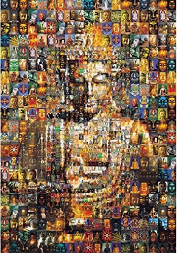 Kunyuancb Puzzlespiele für Erwachsene, 1000 Puzzleteile, bunter Buddha, handgefertigte DIY-Anpassung, einzigartige von Kunyuancb