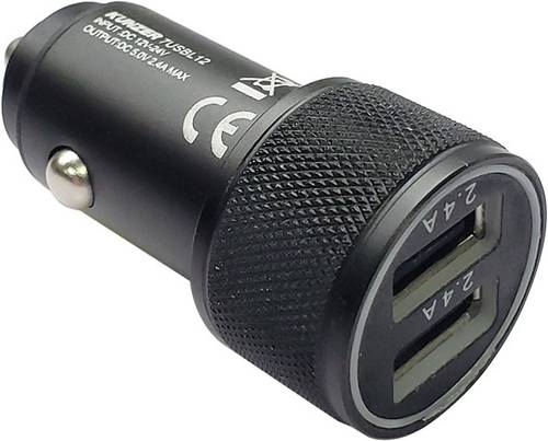 Kunzer USB-Autoladeadapter 12V Belastbarkeit Strom max.=4.8A 12 V, 12V zu 5V von Kunzer