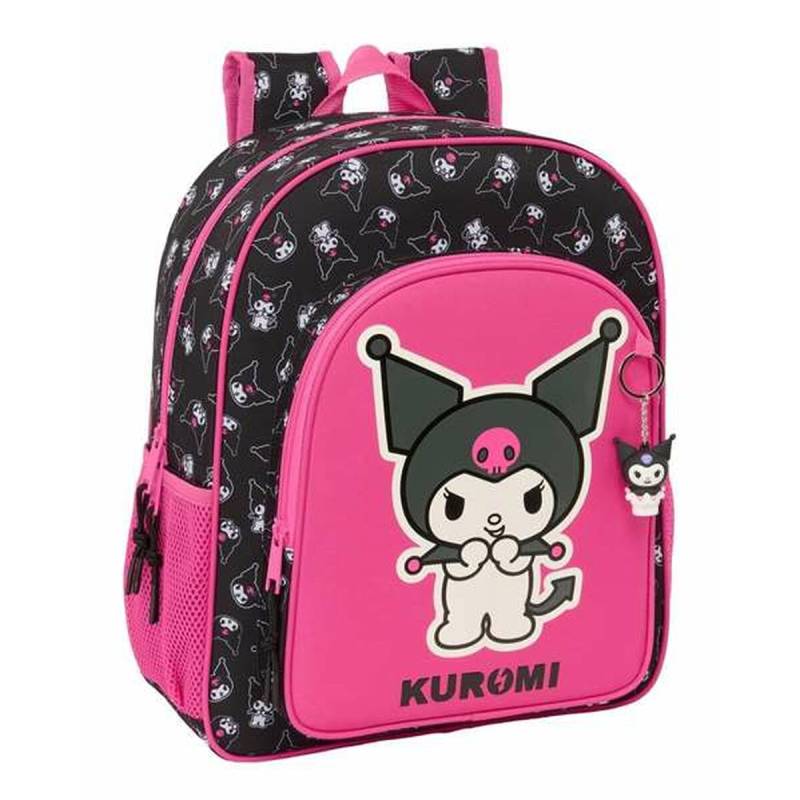 Schulranzen Kuromi Schwarz Fuchsia 32 x 38 x 12 cm von Kuromi