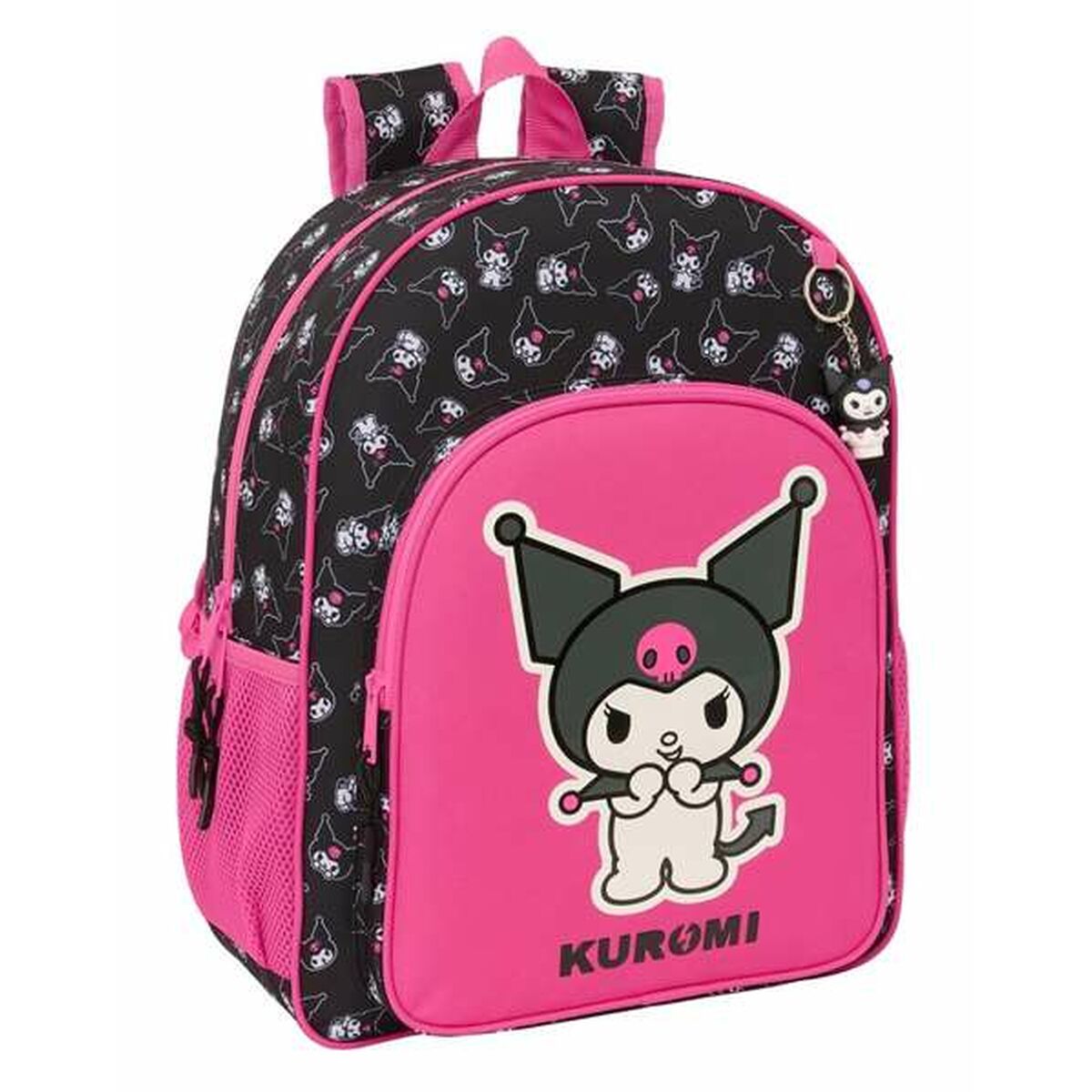 Schulranzen Kuromi Schwarz Fuchsia 33 x 42 x 14 cm von Kuromi