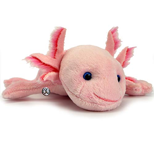 Axolotl Kuscheltier rosa 28 cm Schwanzlurch Amphibie Plüschtier PUNKIE von Kuscheltiere.biz