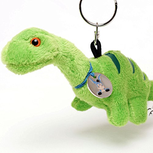 Dinosaurier Schlüsselanhänger Plüsch Apatosaurus grün Kuscheltier Anhänger Ringo - Kuscheltiere*biz von Kuscheltiere.biz