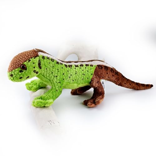 Eidechse Kuscheltier Echse Zauneidechse grün 37 cm Plüschtier LACY von Kuscheltiere.biz
