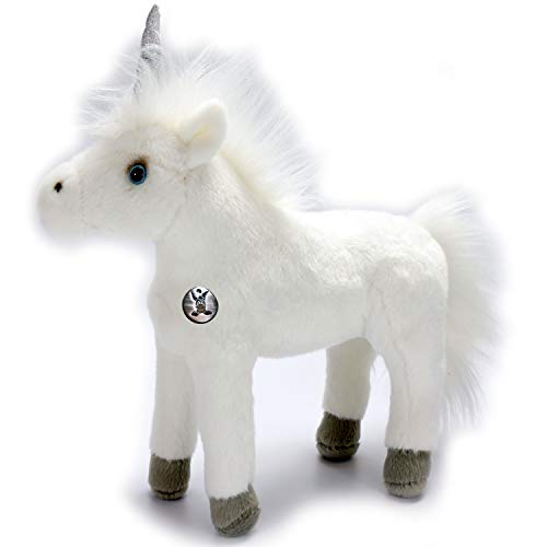 Einhorn Farina stehend, weiß mit silbernem Glitzerhorn 28 cm Plüschtier Kuscheltier Plüscheinhorn Einhorn Farina stehend, weiß mit silbernem Glitzerhorn 28 cm Plüschtier Kuscheltier Plüscheinhorn von Kuscheltiere.biz