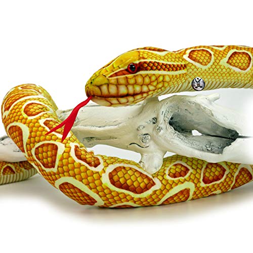 Goldpython Kuscheltier Schlange Python Albino Plüschschlange gelb Plüschtier Honey - Kuscheltiere*biz von Kuscheltiere.biz