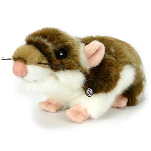 Hamster Kuscheltier braun weiß Goldhamster Plüschtier * BLÜMCHEN von Kuscheltiere.biz