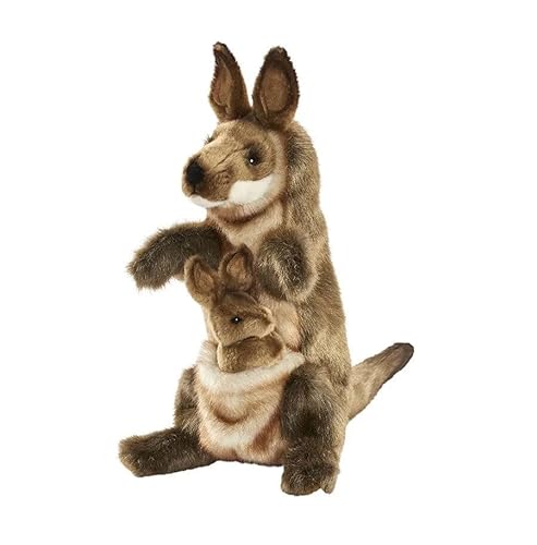 Handpuppe Känguru mit Baby Plüsch Premium Spielzeug Plüschtier Tammy von Kuscheltiere.biz